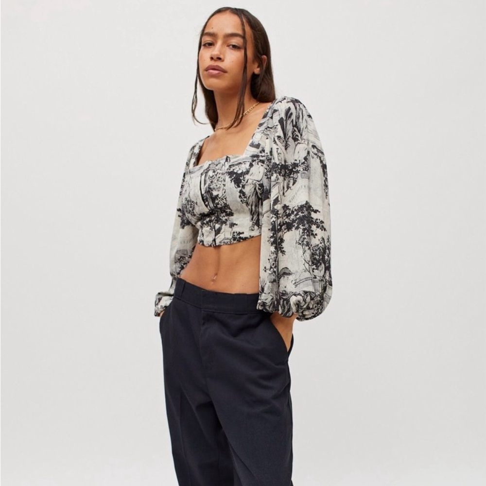 Urban Outfitters Maddie Cropped Bustier Top Size Medium